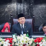 Ketua MPR RI Periode 2019-2024, Bambang Soesatyo, saat memimpin Rapat Paripurna Terakhir. Sumber foto : Setjen DPR/MPR
