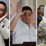 Ketua Tim Pemenangan Masing-Masing Paslon. Dari ki-ka : Cak Lontong, Ariza Patria, dan Siti Fadilah Supari.