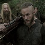 Ragnar Lothbrok bersama Lagertha dalam salah satu adegan film Series Vikings