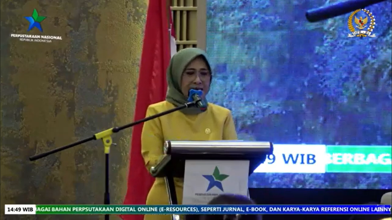 Ketua Komisi X DPR RI, Hetifah Sjaifudian, saat menyampaikan sambutannya dalam acara Seminar Literasi di Jakarta pada Senin, (25/11/2024)