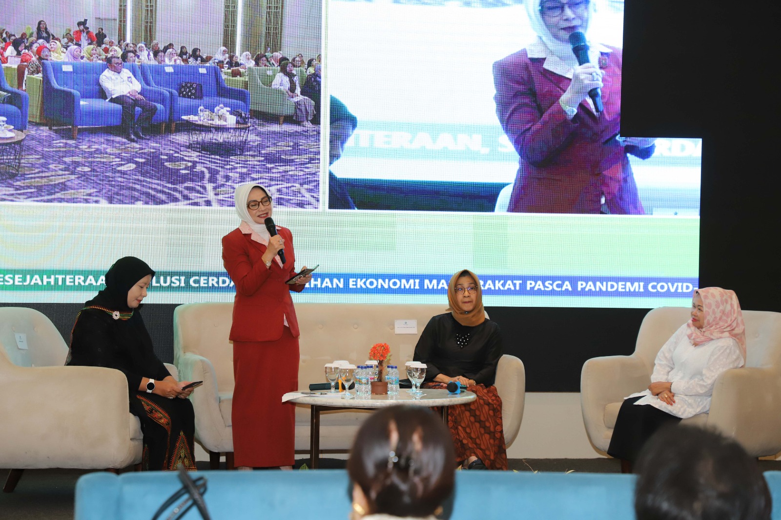 Marlinda Irwanti Poernomo saat menyampaikan pemaparan dalam Seminar Literasi yang digelar di Jakarta, pada Senin (25/11/2024).