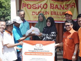 Meitri Salurkan Bantuan, Prioritaskan Pemulihan Korban Banjir