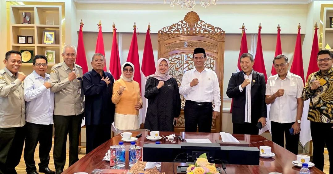 Audiensi panitia MUBES KKSS XII dan PSBM XXV dengan Menteri Pertanian, Andi Amran Sulaiman pada Jum'at (4/4/2025).