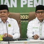 Plt PPP, Mardiono dan Waketum PPP Rusli Efendi. Sumber foto : ANTARA.