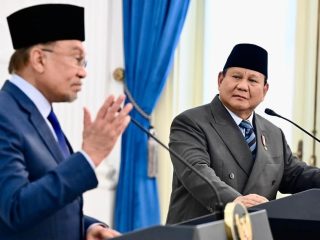PM Malaysia Anwar Ibrahim dan Presiden Prabowo.