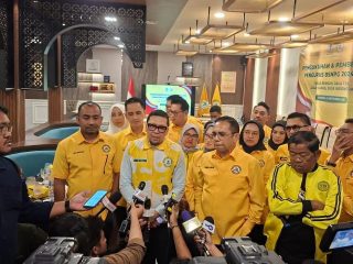 Badan Saksi Nasional Partai Golkar (BSNPG) resmi mengukuhkan kepengurusan periode 2024-2029 pada acara yang berlangsung hikmat dan sederhana di Resto Pangeran Mudo, Jakarta Pusat, Rabu (10/9)